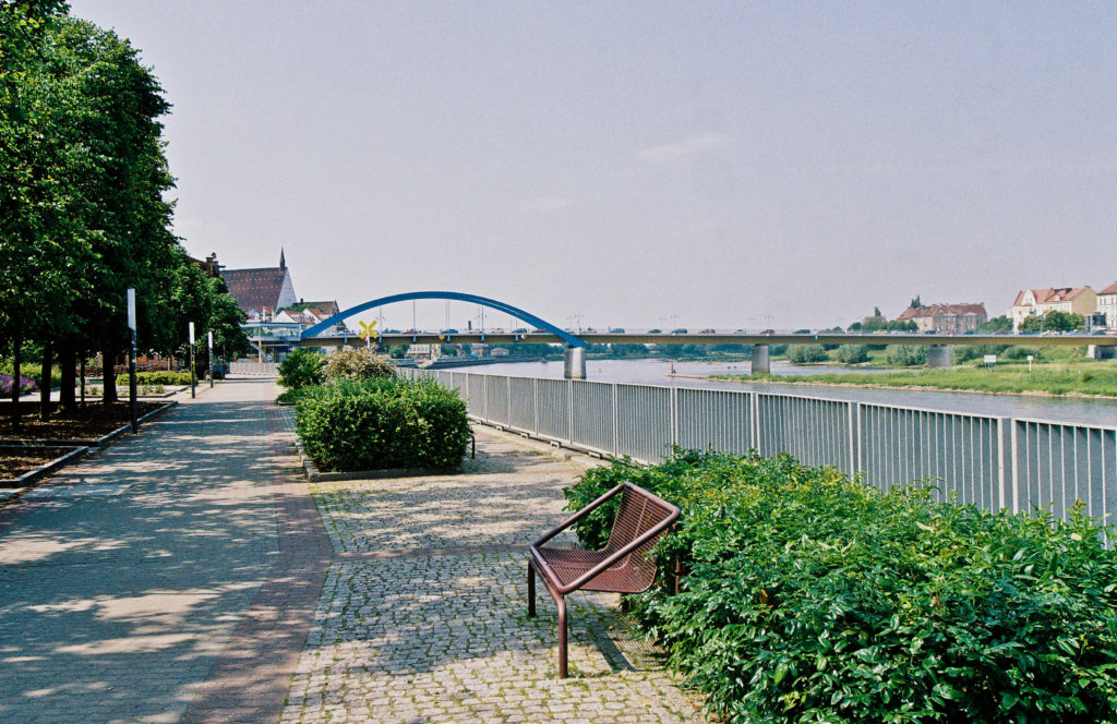 Oderpromenade und Oderbrücke